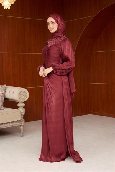 Sümbül Tasarım Abiye - Bordo