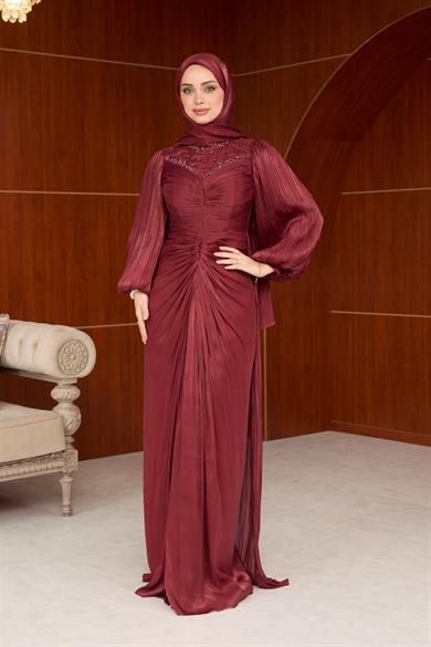Sümbül Tasarım Abiye - Bordo