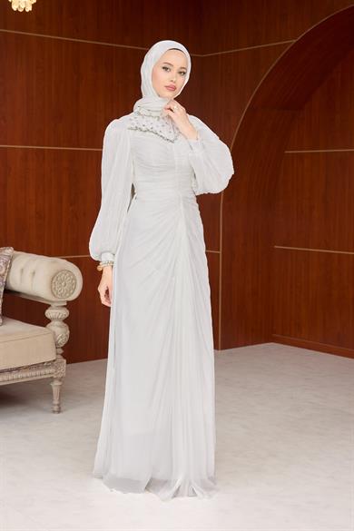 Sümbül Tasarım Abiye - Ekru