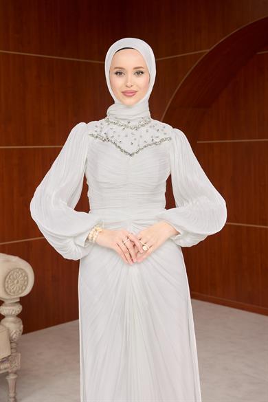 Sümbül Tasarım Abiye - Ekru