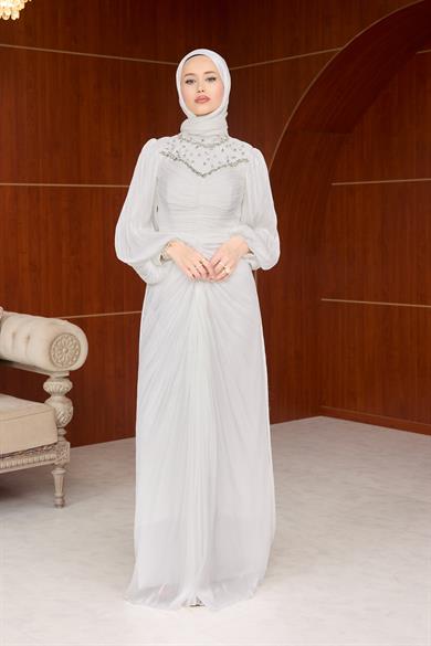 Sümbül Tasarım Abiye - Ekru