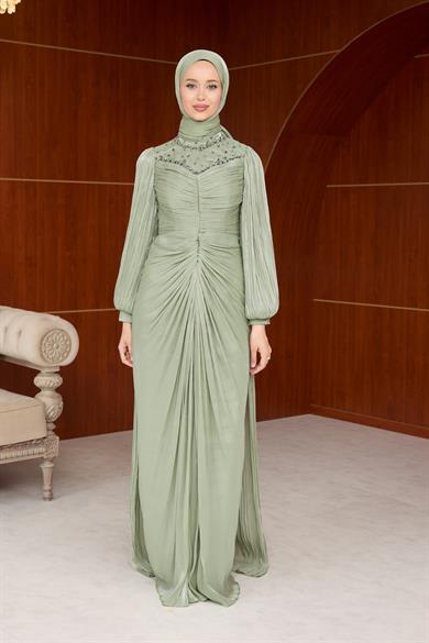 Sümbül Tasarım Abiye - Mint Yeşil