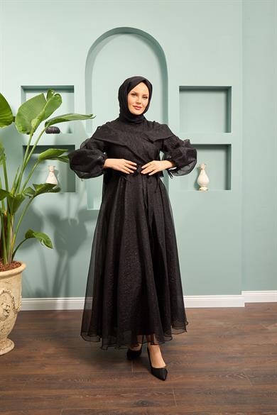 Suna Evening Dress - Black