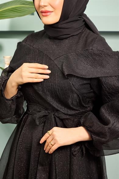 Suna Evening Dress - Black