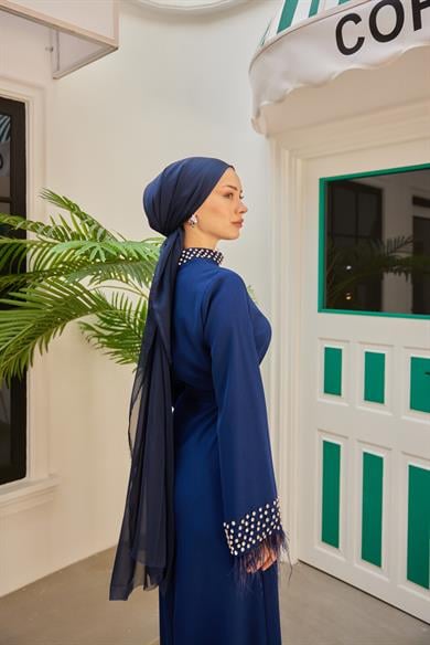 Tülay Evening Dress - Navy Blue