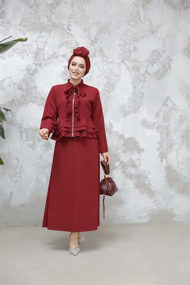 Umay Etekli Takım - Bordo