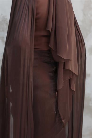 Vanilia Abiye - Kahverengi