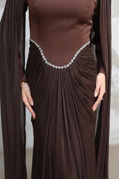 Vanilia Abiye - Kahverengi