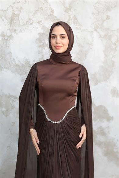 Vanilia Abiye - Kahverengi