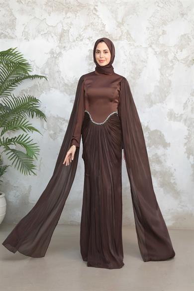 Vanilia Abiye - Kahverengi