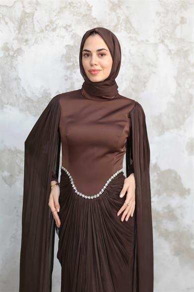 Vanilia Abiye - Kahverengi