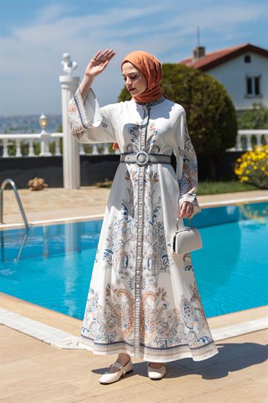 Yağmur Elbise - Ekru