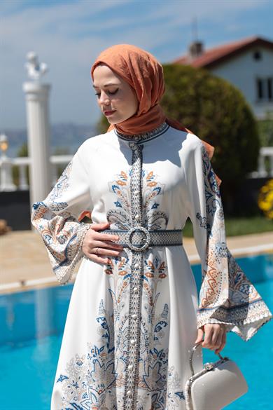 Yağmur Elbise - Ekru