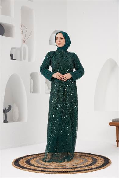 Yasemin Evening Dress - Emerald Green