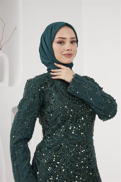 Yasemin Evening Dress - Emerald Green