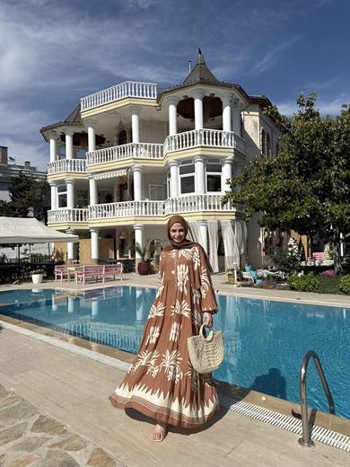 Zambak Elbise - Camel