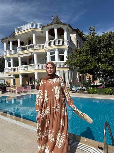 Zambak Elbise - Camel