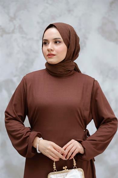 Zerda Elbise - Kahverengi