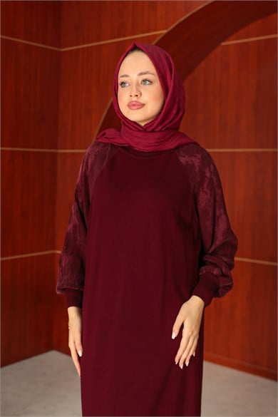 Zeynep Tasarım Elbise - Bordo