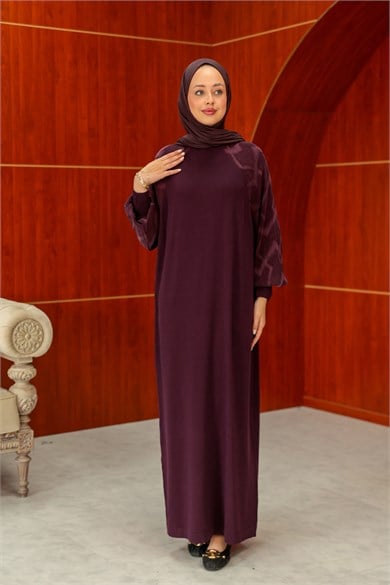 Zeynep Tasarım Elbise - Mürdüm