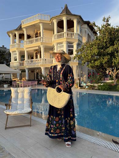 Züleyha Elbise - Lacivert