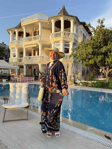 Züleyha Elbise - Lacivert