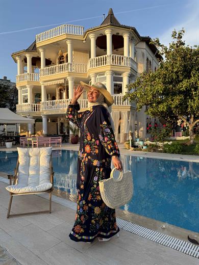 Züleyha Elbise - Lacivert