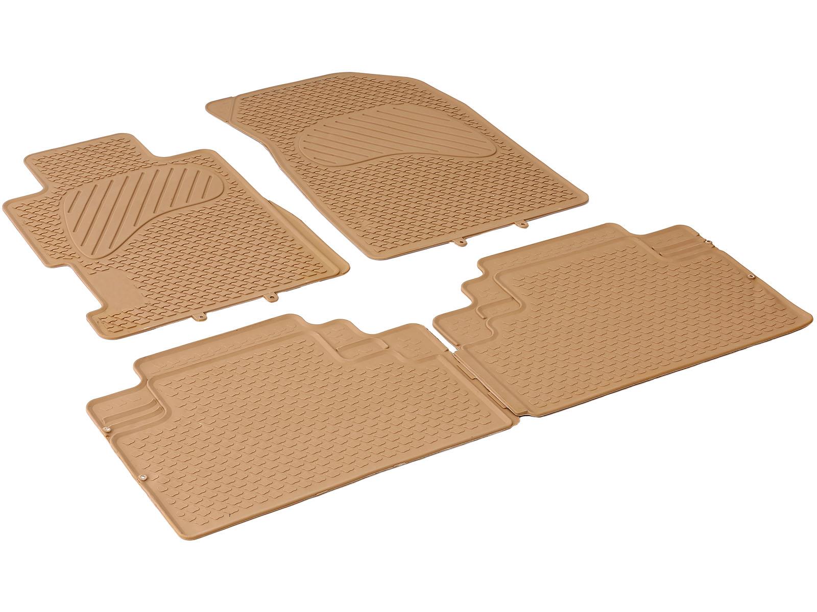 IMAGE2D ARACA ÖZEL KAUÇUK OTO PASPASLARIHONDA CIVIC HB / SEDAN (2002 - 2012) KAUÇUK PASPAS BEJ