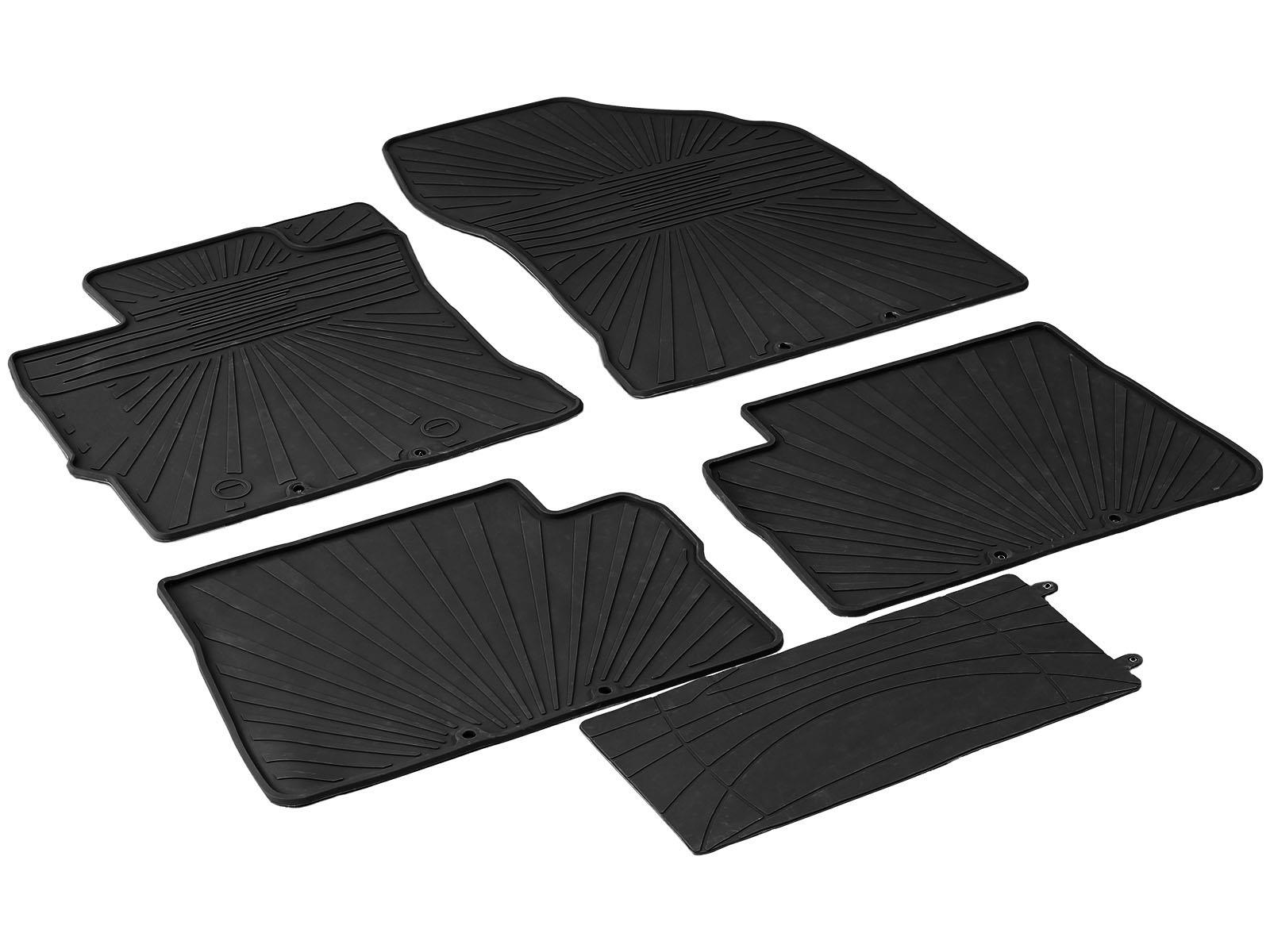 IMAGE2D Araca Özel Kauçuk PaspaslarTOYOTA AURIS HB (2013 - 2018) KAUÇUK PASPAS SİYAH