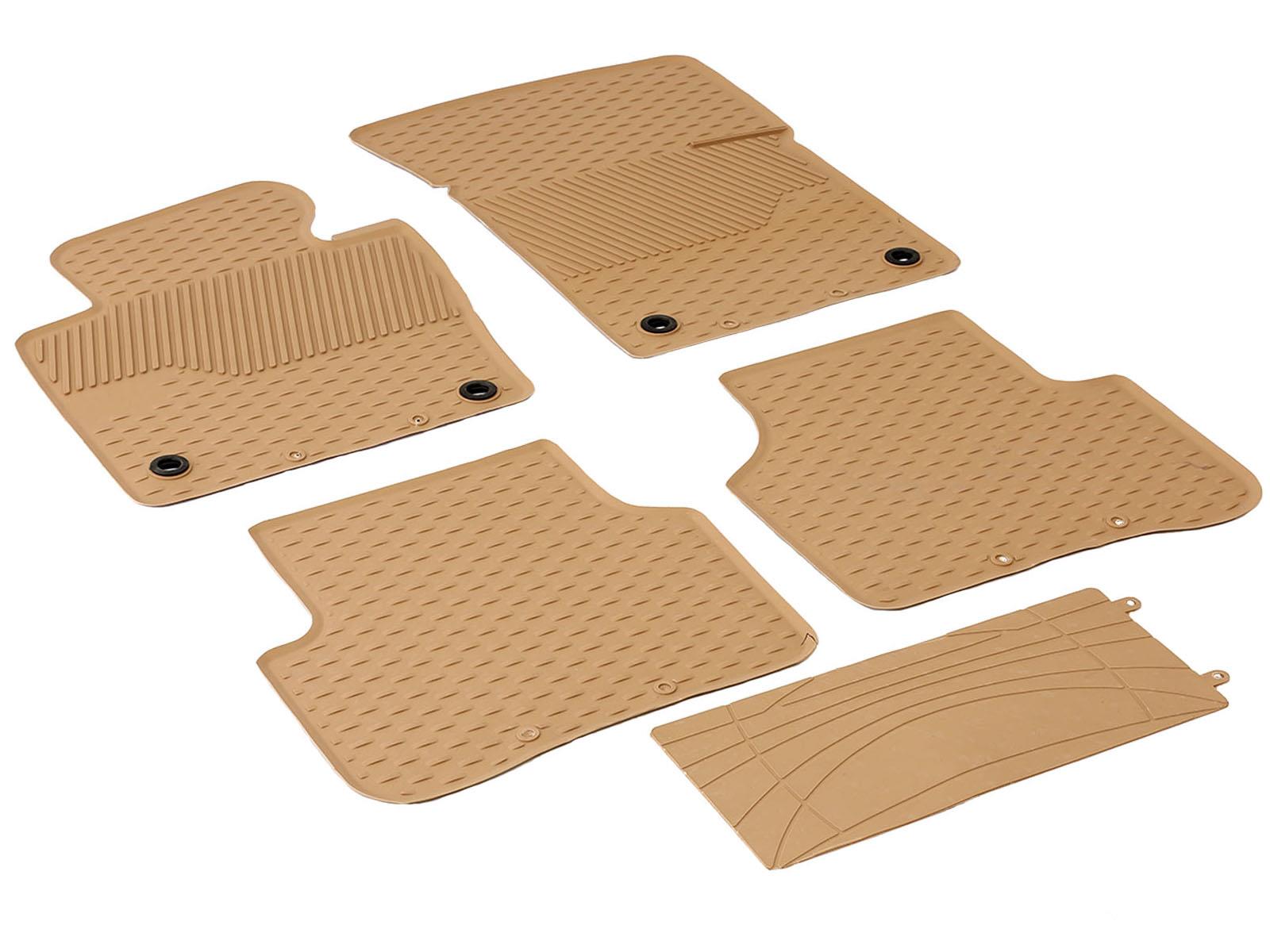 IMAGE2D Araca Özel Kauçuk PaspaslarVOLKSWAGEN PASSAT B6 SEDAN / VARIANT SW (2005 - 2010) KAUÇUK PASPAS BEJ