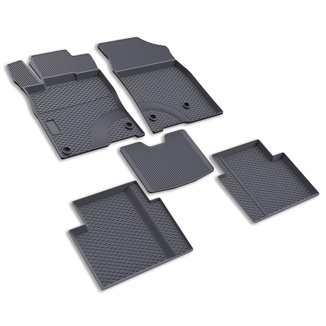 IMAGE3D ARACA ÖZEL KAUÇUK OTO PASPASLARIHONDA CIVIC HB (2017 - 2021) 3D HAVUZLU KAUÇUK PASPAS GRİ