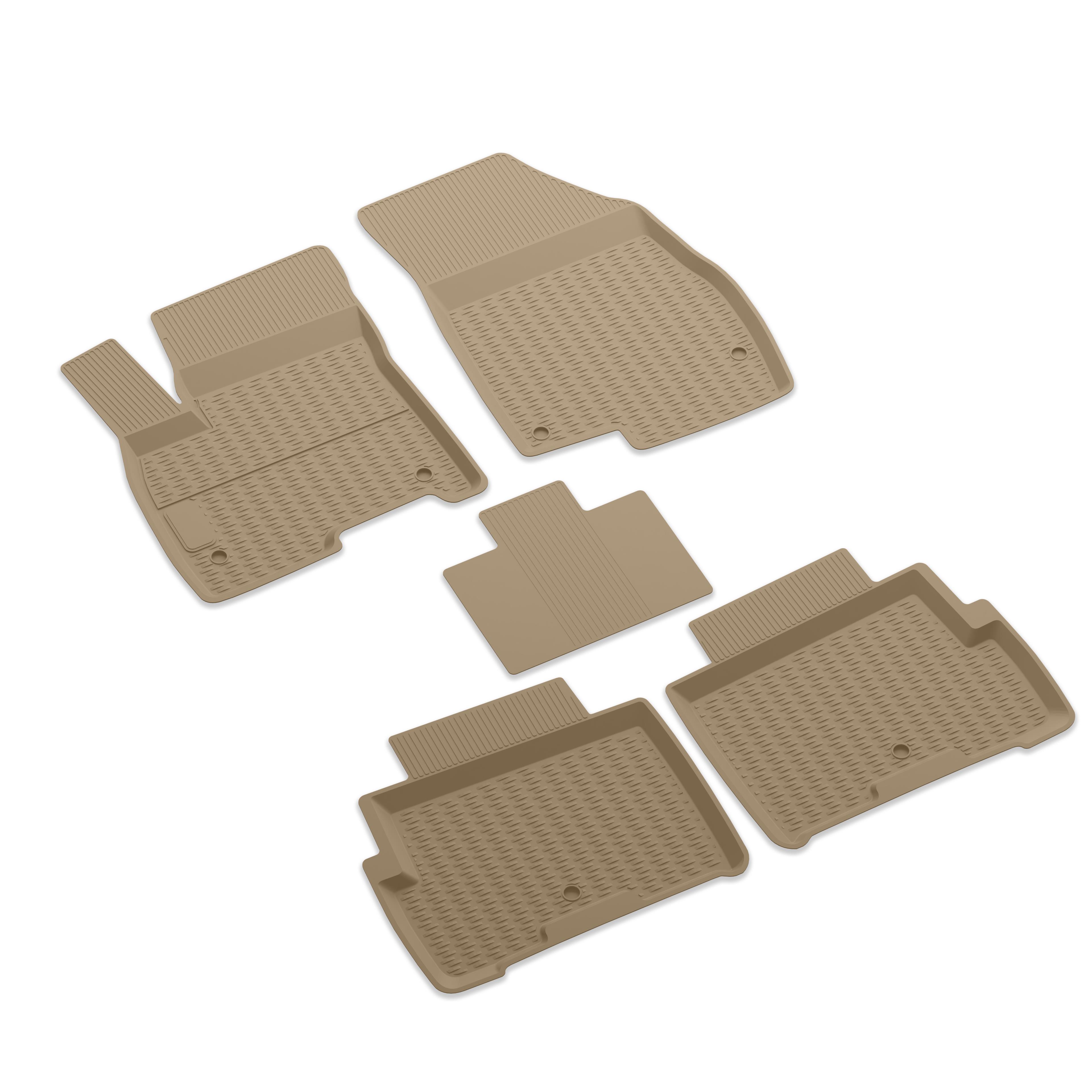 IMAGE3D Araca Özel Kauçuk PaspaslarCHERY TIGGO 7 PRO SUV (2023 ve SONRASI) HAVUZLU KAUÇUK PASPAS BEJ