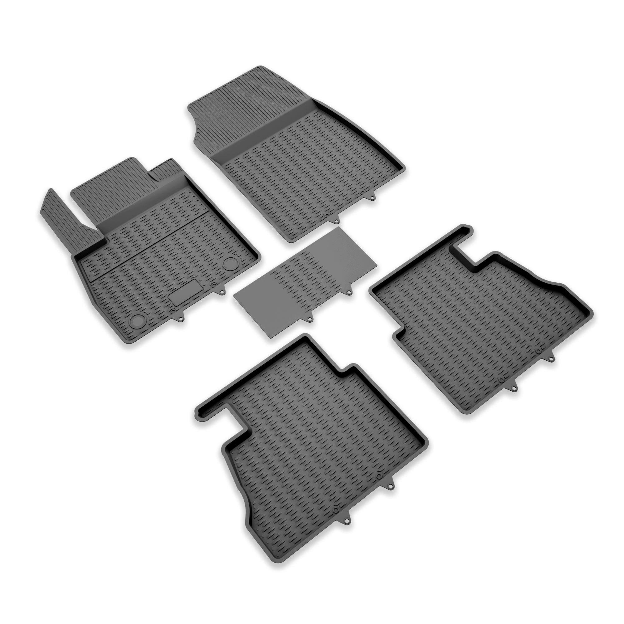 IMAGE3D Araca Özel Kauçuk PaspaslarFORD TOURNEO COURIER MPV (2023 VE SONRASI) 3D HAVUZLU KAUÇUK PASPAS GRİ