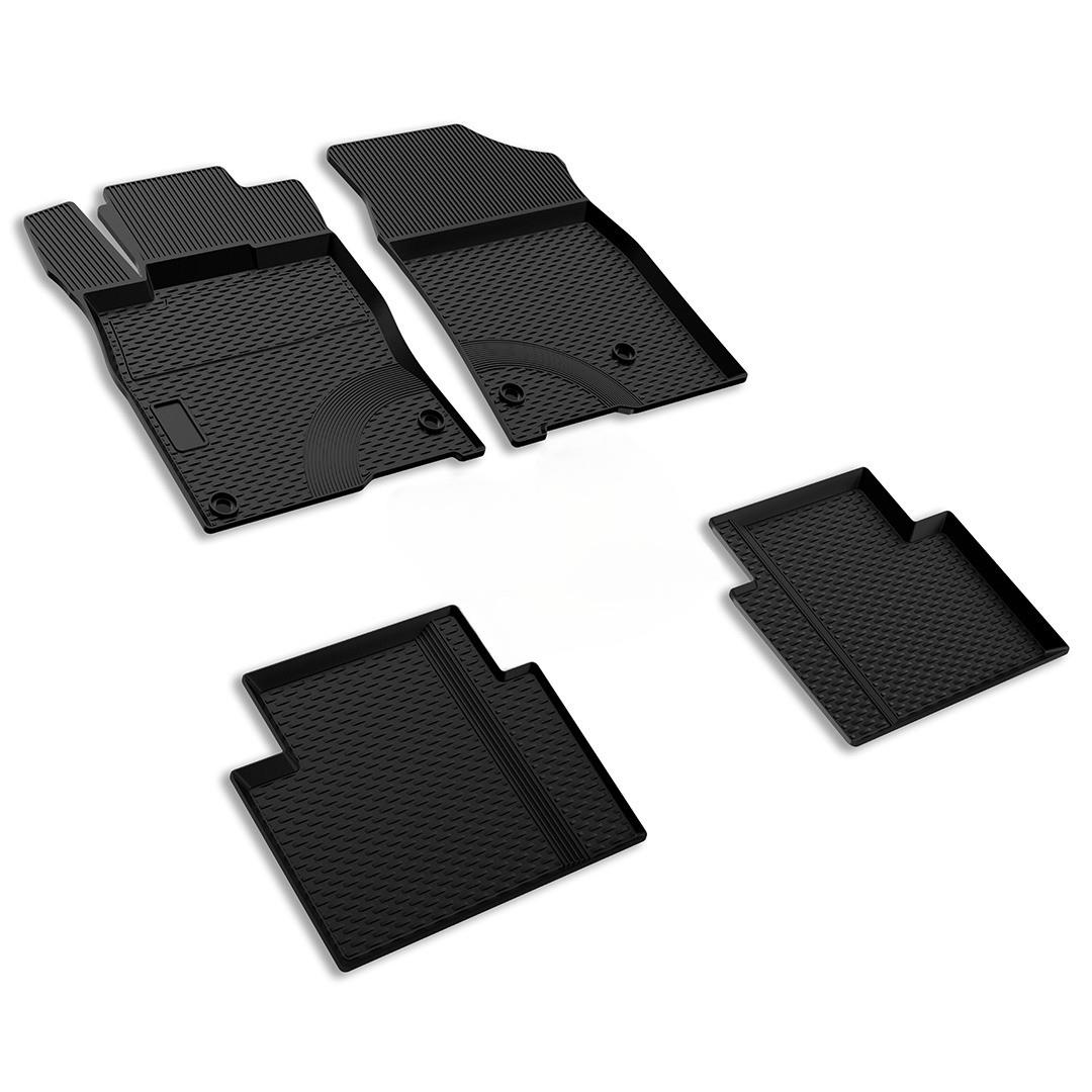 IMAGE3D Araca Özel Kauçuk PaspaslarHONDA CIVIC SEDAN (2021 ve SONRASI) 3D HAVUZLU KAUÇUK PASPAS SİYAH