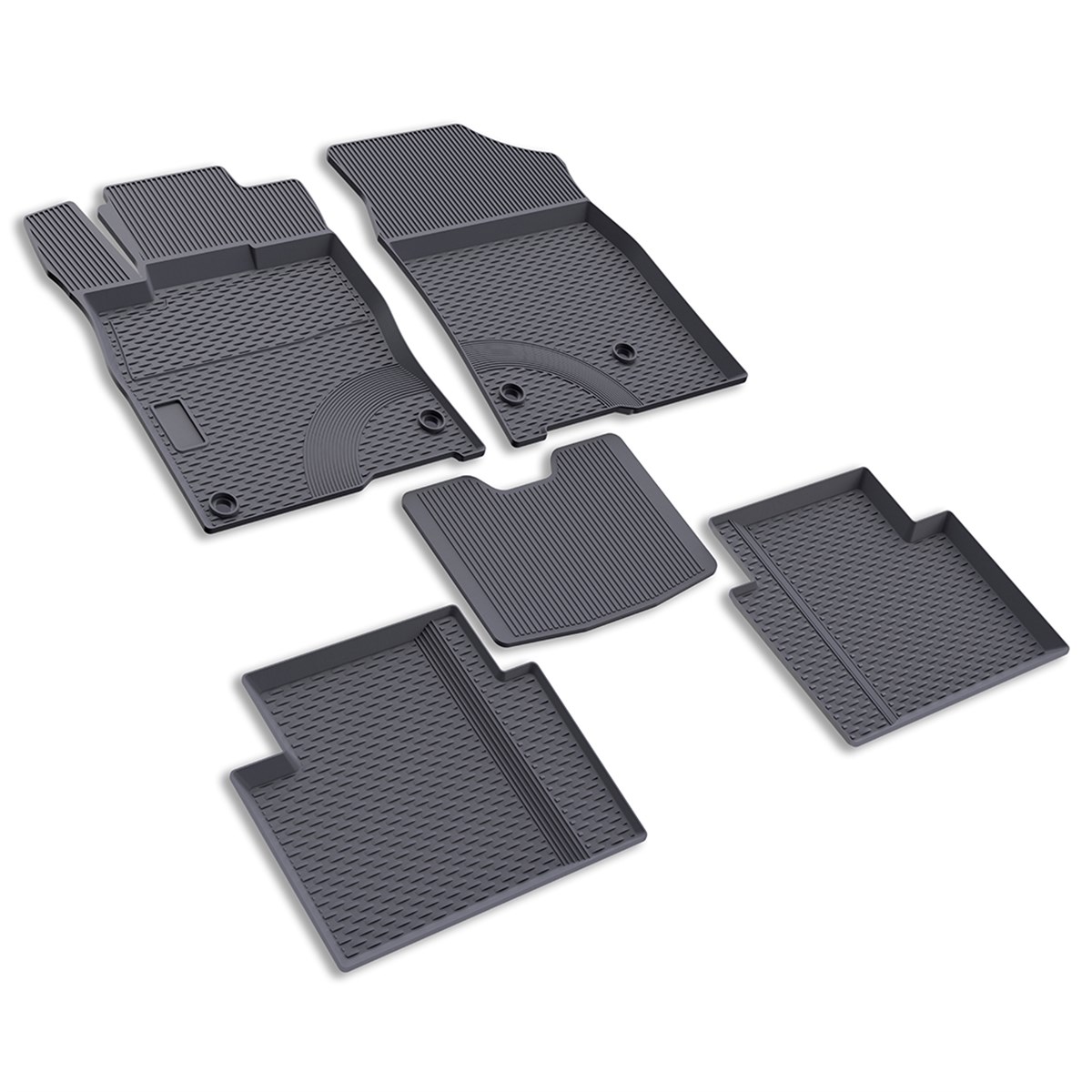 IMAGE3D Araca Özel Kauçuk PaspaslarHONDA CIVIC SEDAN HAVUZLU / GRİ