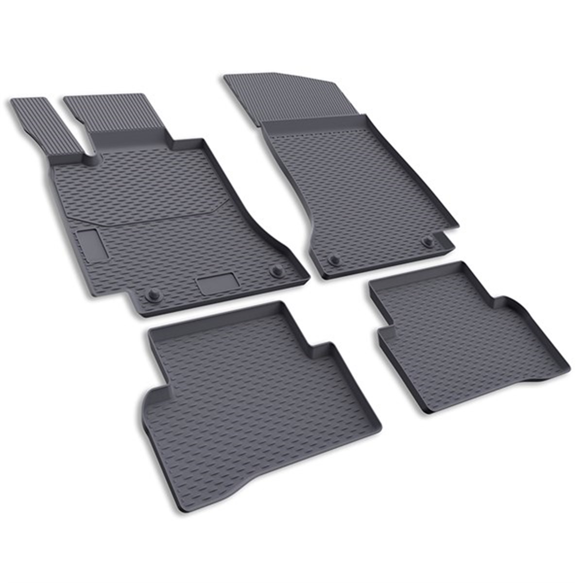 IMAGE3D Araca Özel Kauçuk PaspaslarMERCEDES C SERİSİ W205 SEDAN HAVUZLU / GRİ