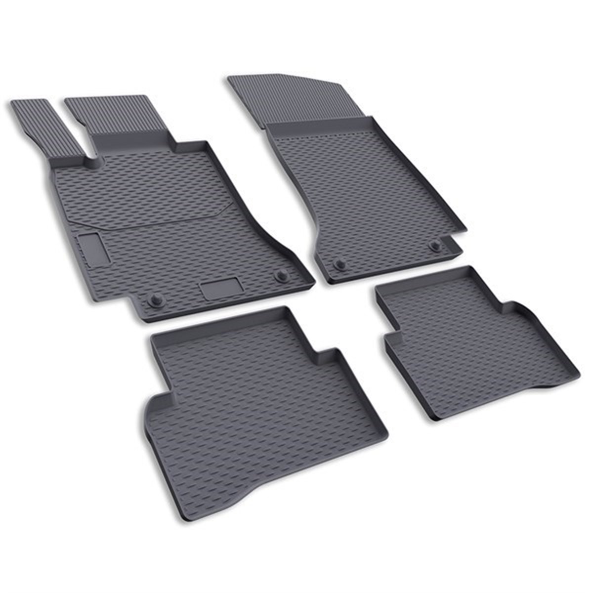 IMAGE3D Araca Özel Kauçuk PaspaslarMERCEDES C SERİSİ W205 SEDAN HAVUZLU / GRİ