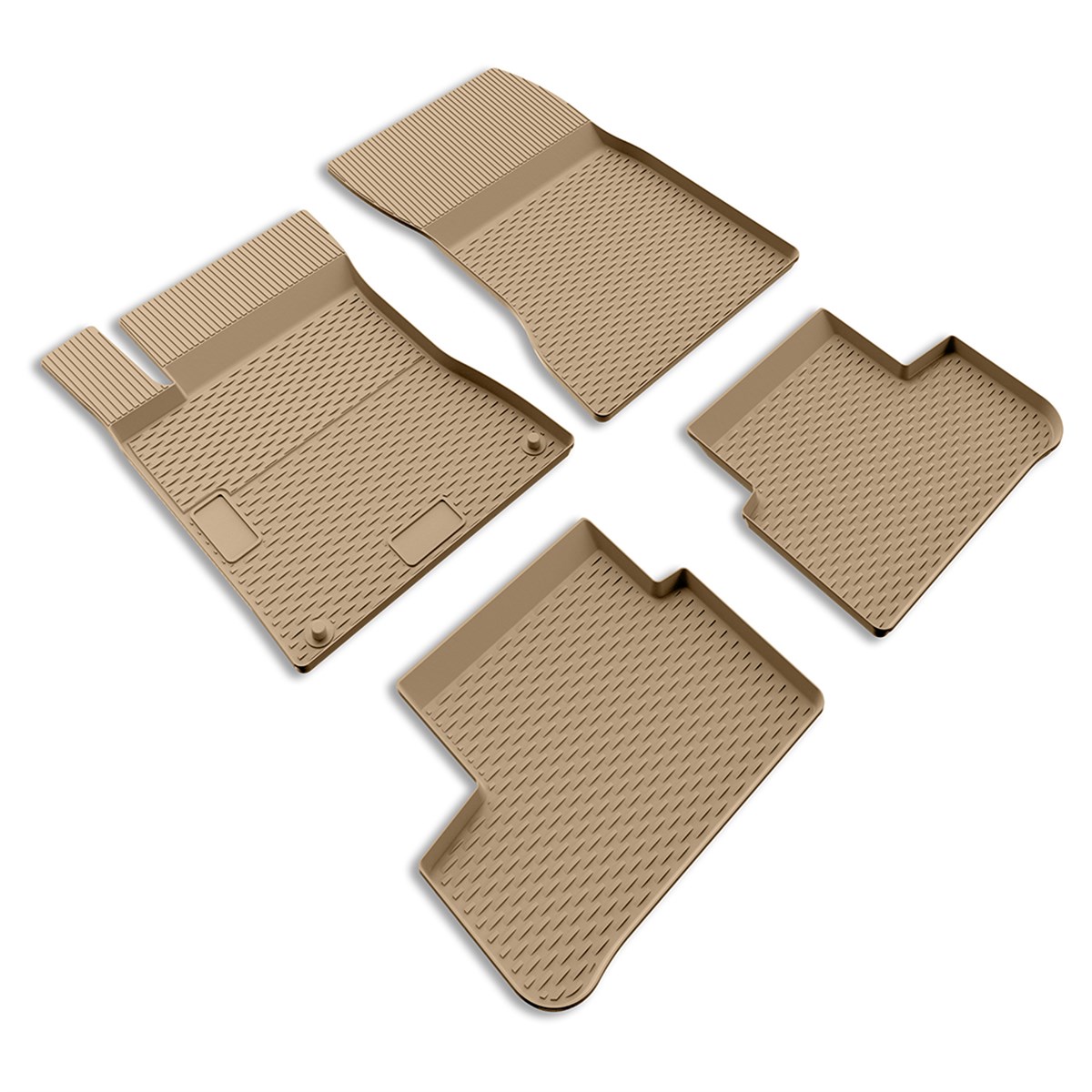 IMAGE3D Araca Özel Kauçuk PaspaslarMERCEDES A SERİSİ W177 HB HAVUZLU / BEJ