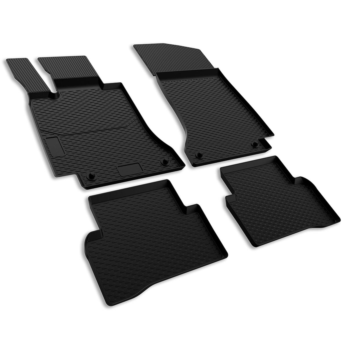 IMAGE3D Araca Özel Kauçuk PaspaslarMERCEDES C SERİSİ W204 SEDAN HAVUZLU (2008 - 2013) KAUÇUK PASPAS SİYAH