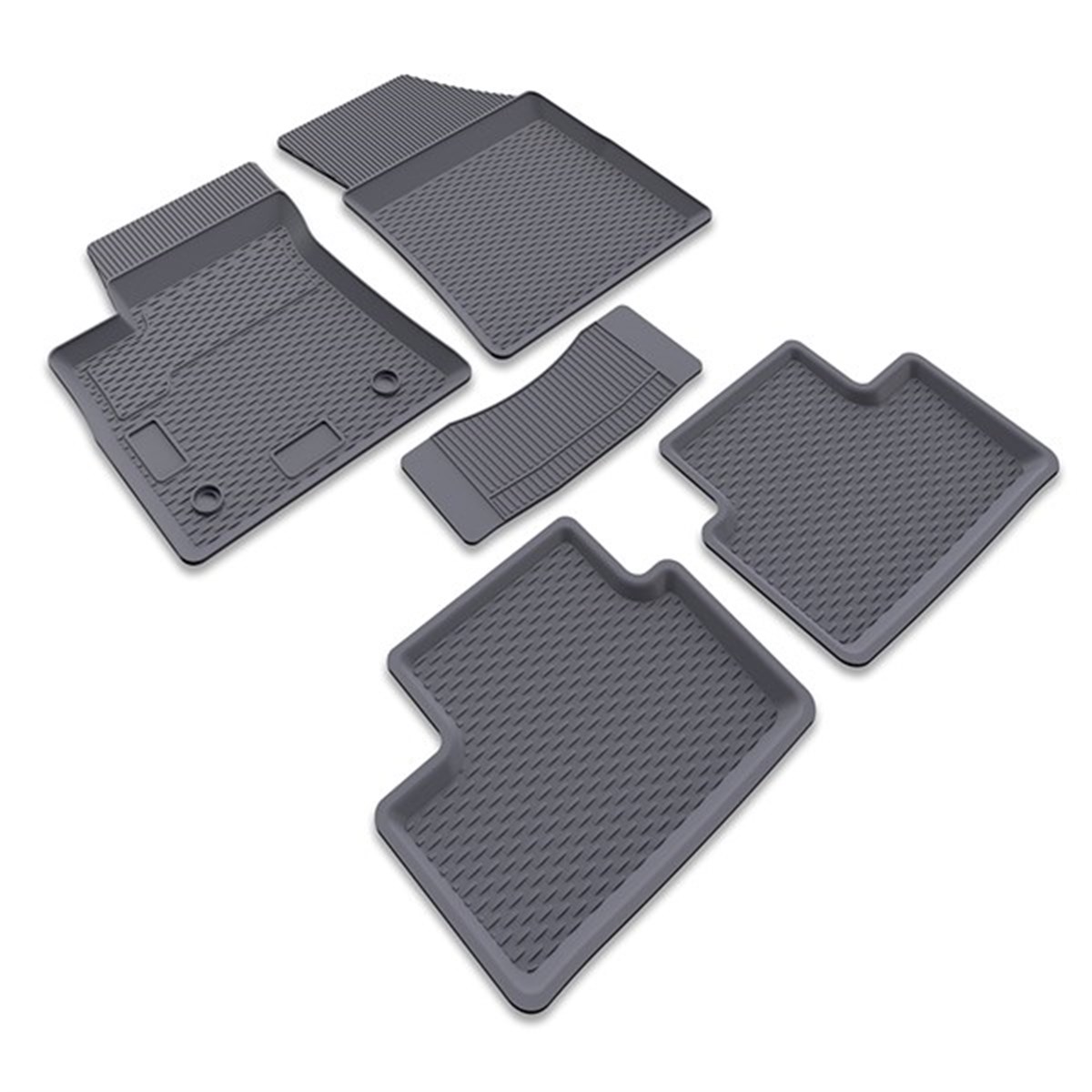 IMAGE3D Araca Özel Kauçuk PaspaslarRENAULT MEGANE IV SEDAN (2016 - ....) HAVUZLU / GRİ