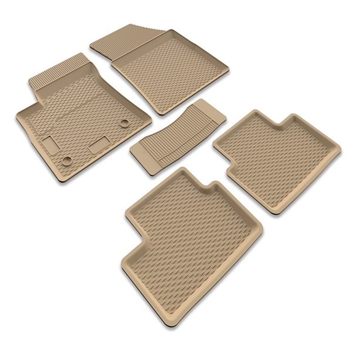 IMAGE3D Araca Özel Kauçuk PaspaslarRENAULT MEGANE IV SEDAN (2016 - ....) HAVUZLU / BEJ