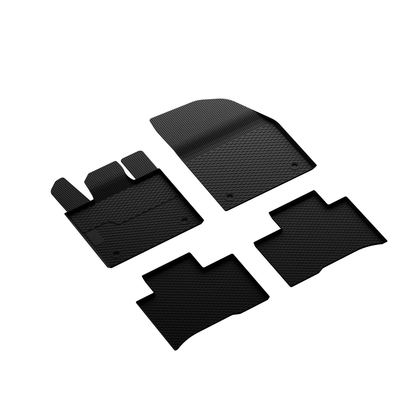 IMAGE3D Araca Özel Kauçuk PaspaslarTOGG T10 X SUV (2023 - ….) HAVUZLU KAUÇUK PASPAS SİYAH