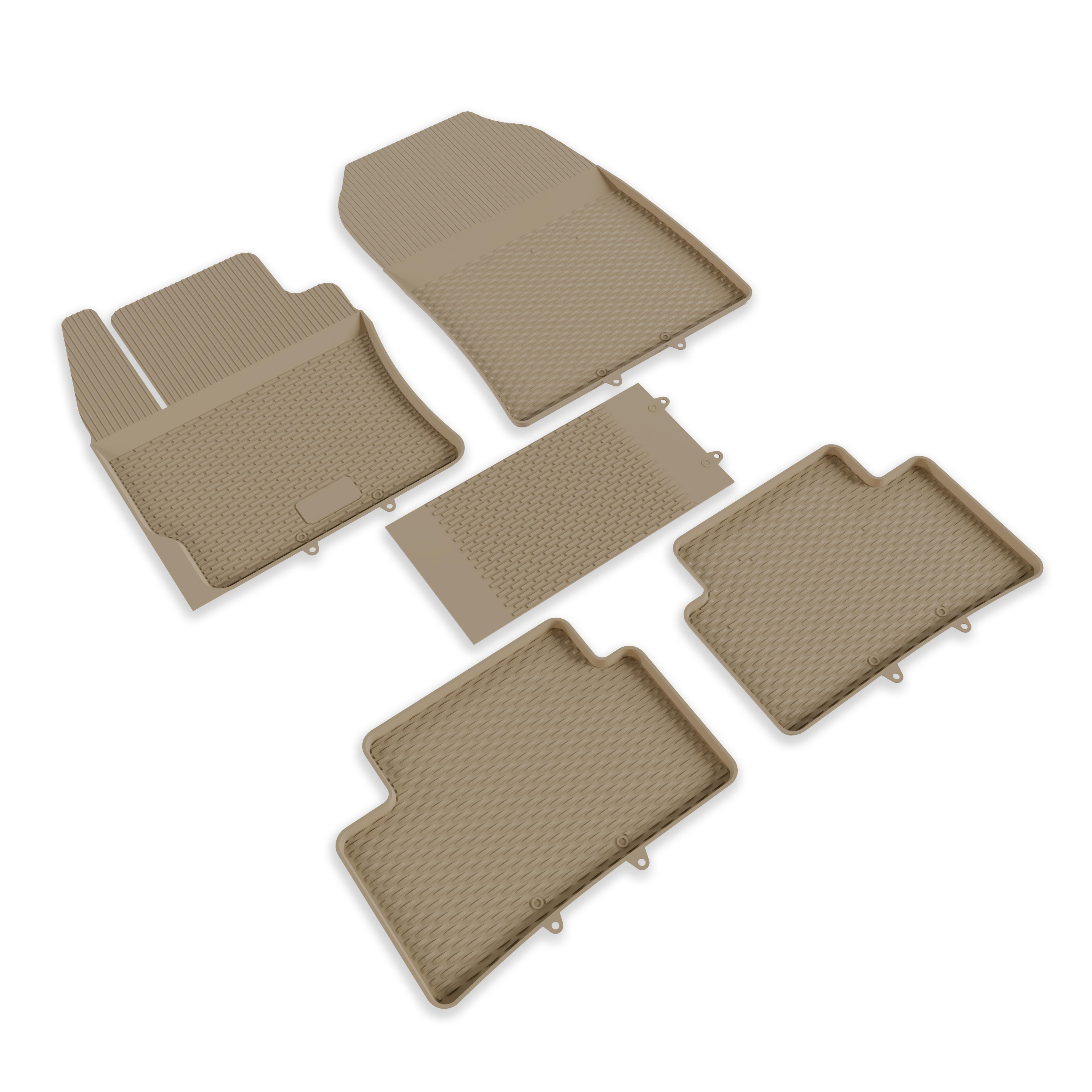 IMAGE3D Araca Özel Kauçuk PaspaslarTOYOTA C-HR SUV (2023 VE SONRASI) 3D PLUS HAVUZLU KAUÇUK PASPAS BEJ