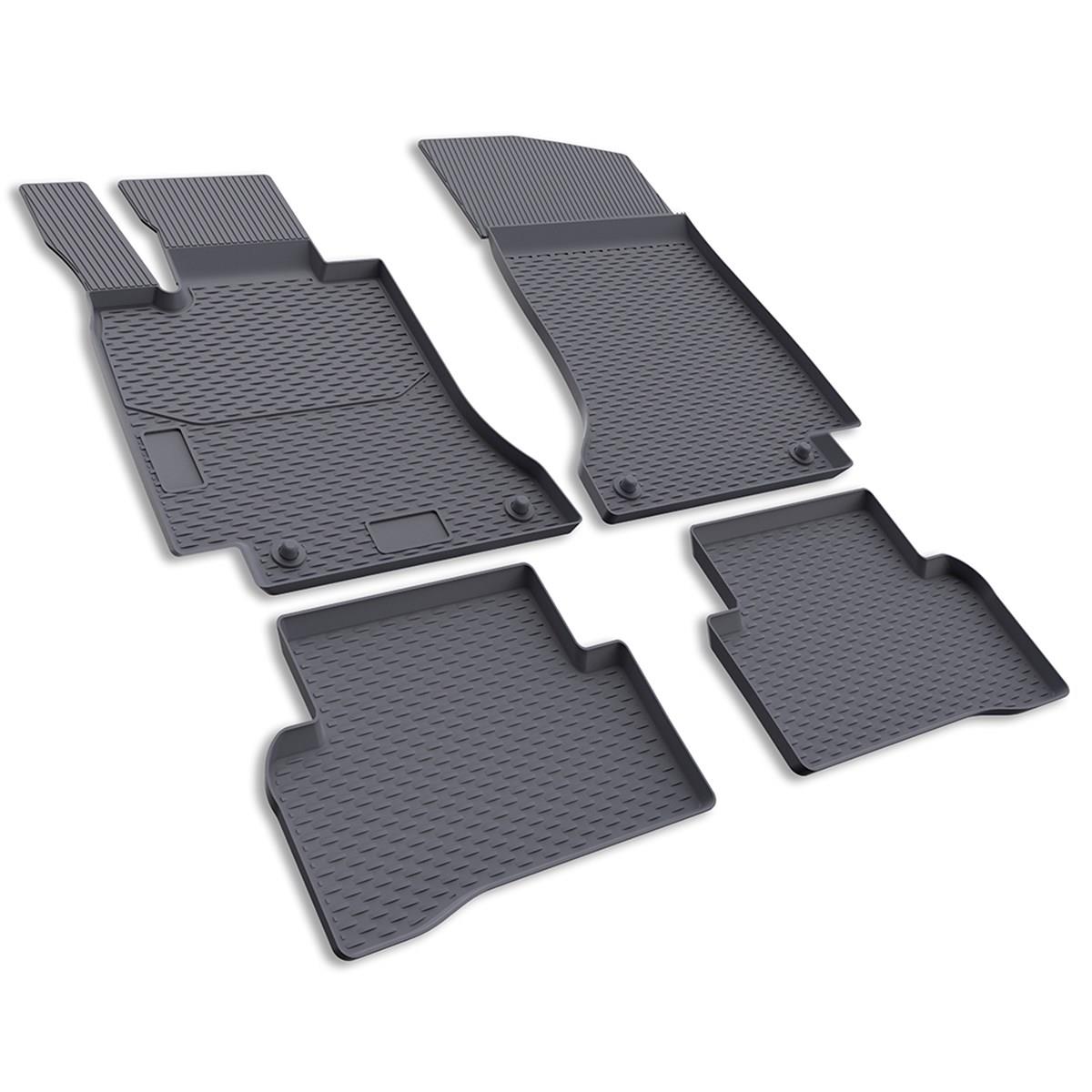 IMAGE3D Araca Özel Kauçuk PaspaslarMERCEDES C SERİSİ S204 ESTATE (2009 - 2013) HAVUZLU KAUÇUK PASPAS GRİ
