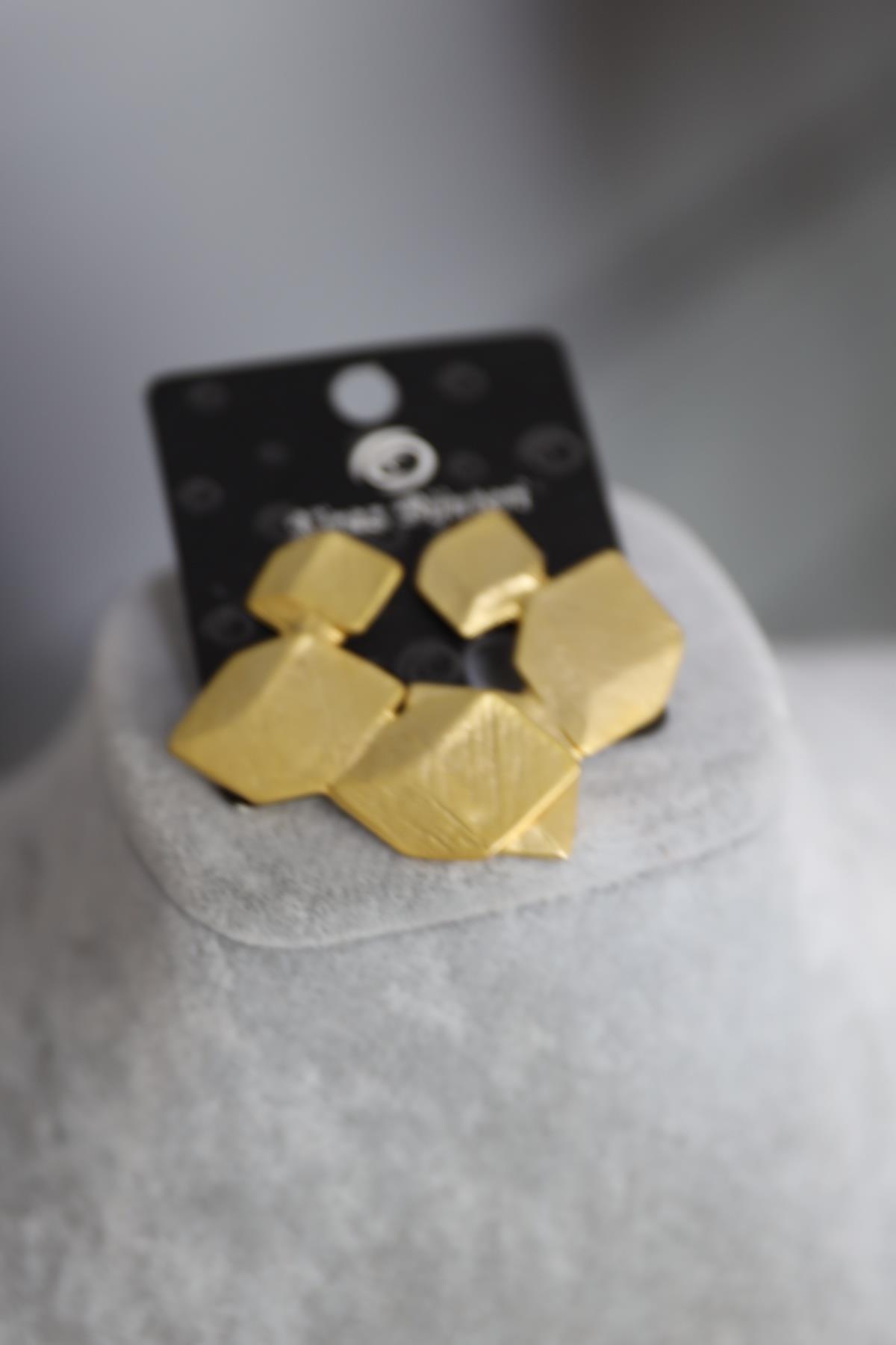 Gold Çelik Küpe