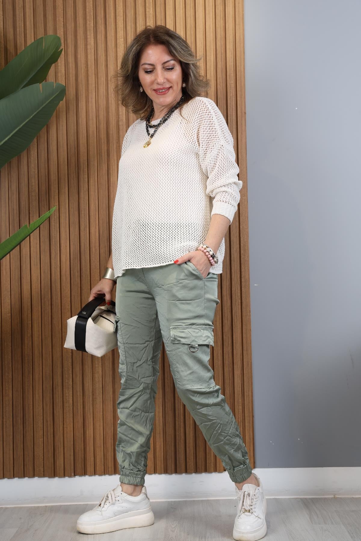 Kargo Model İthal Haki Pantolon