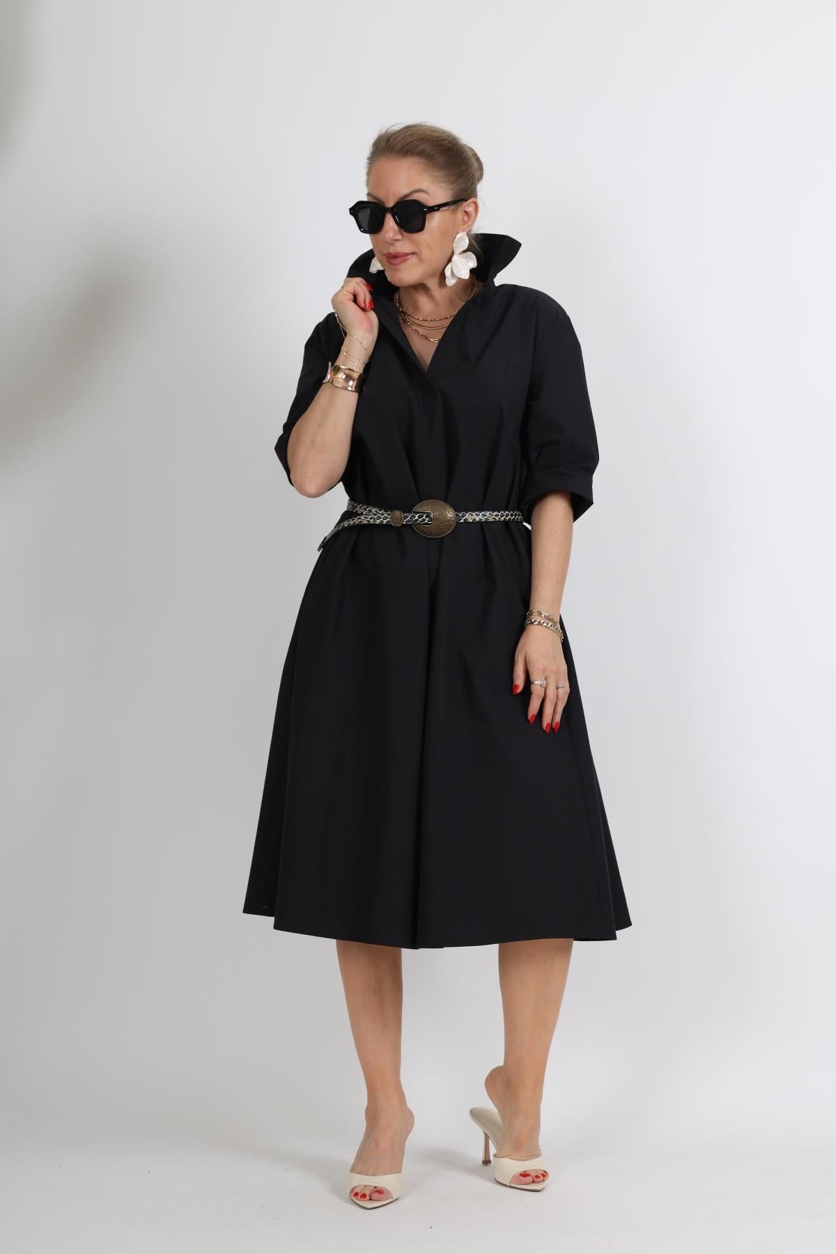 Koton Oversize Siyah Elbise