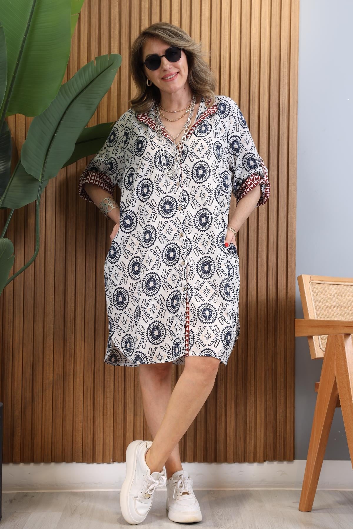 Midi Boy Garnili Elbise