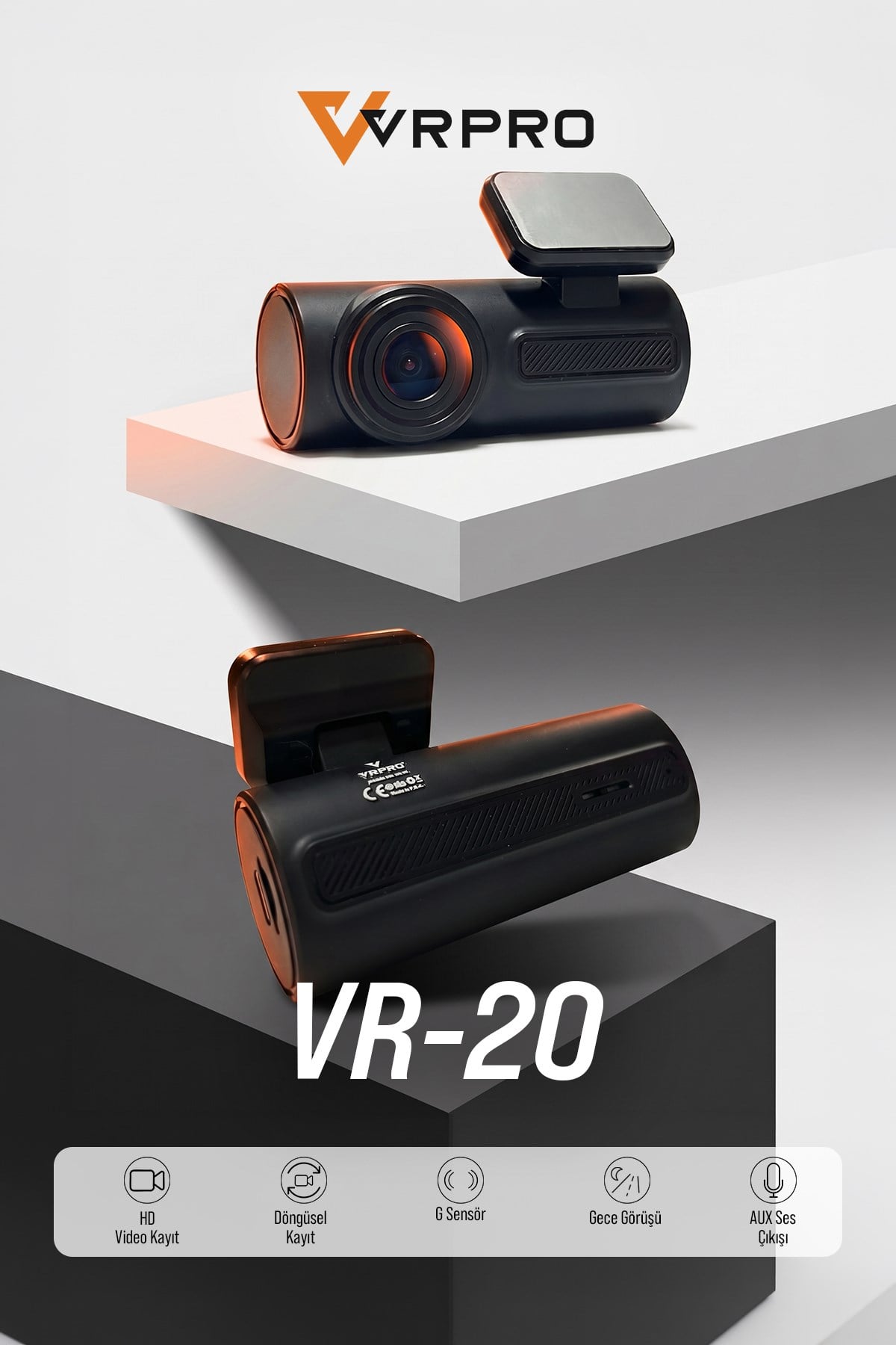 1 KAMERALI EKRANSIZ WİFİ'Lİ KAYIT KAMERASI-VR20