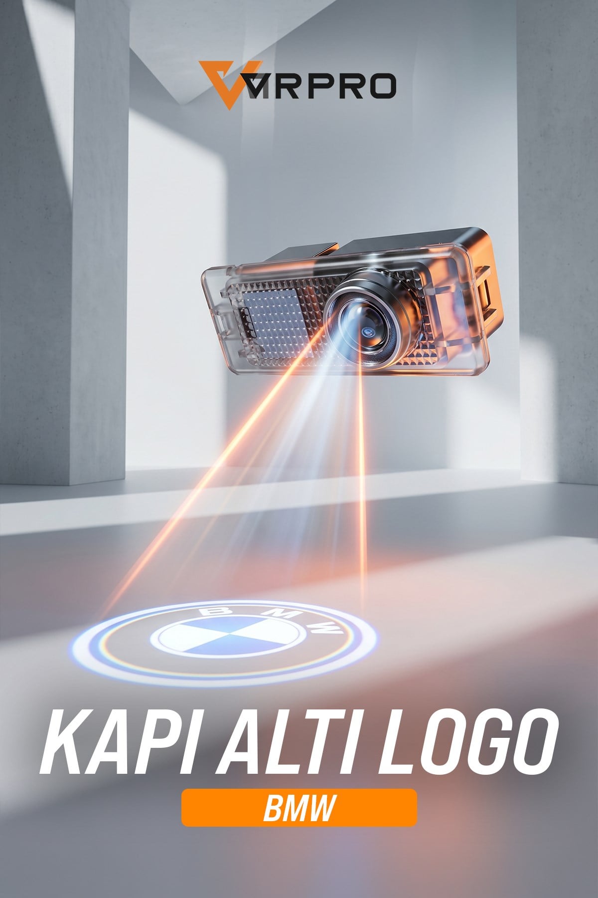 BMW Araca Özel Kapı Altı Logo Lazer Projektör - 2 Adet Led Aydınlatma